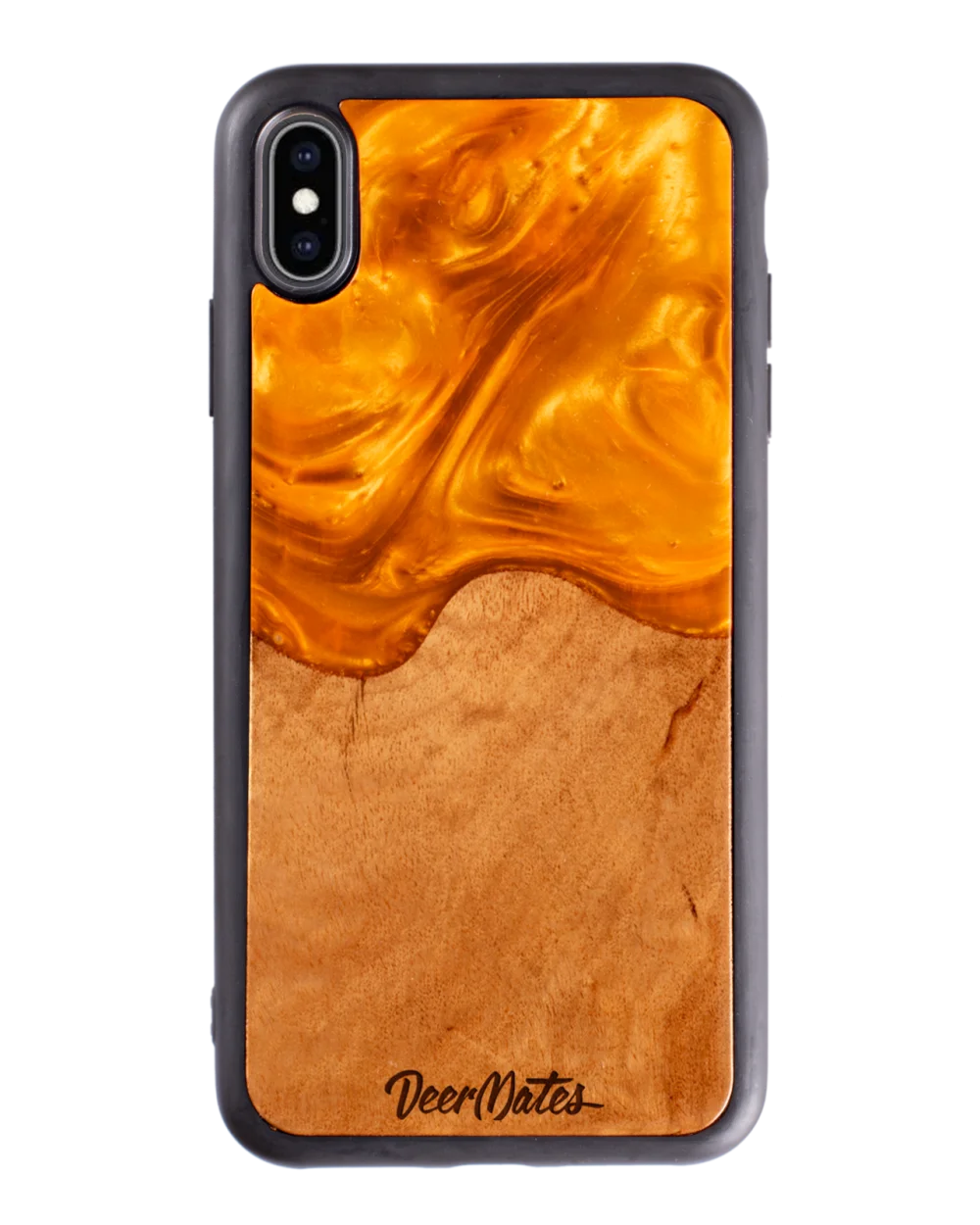 Wooden Phone Case iPhone X XS DeerMates - Main Image